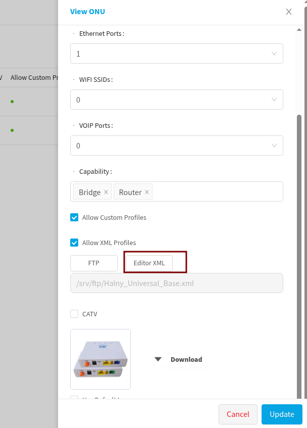 Tela inicial do Analysis