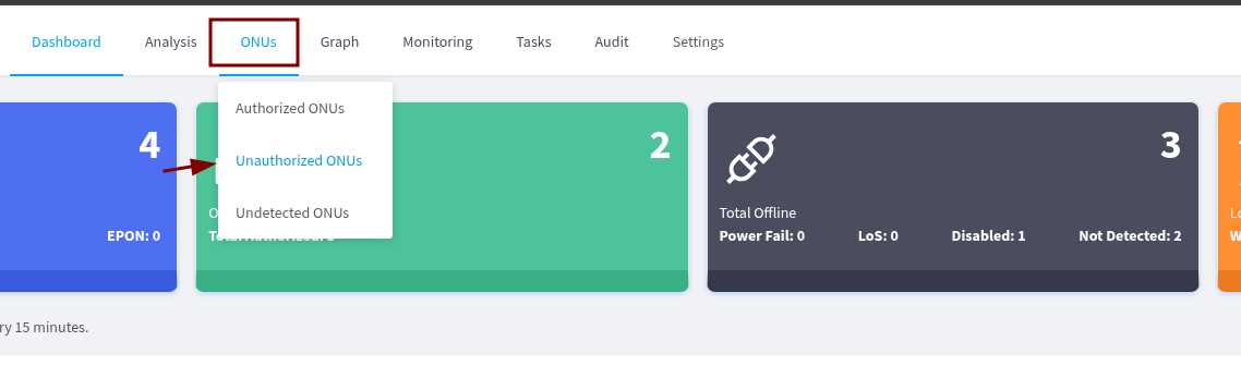 Tela inicial do Analysis